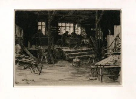 Incisione Chandler - Chez le Planeur