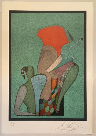 Litografia Chemiakin - Grand carnaval de Saint Pétersbourg