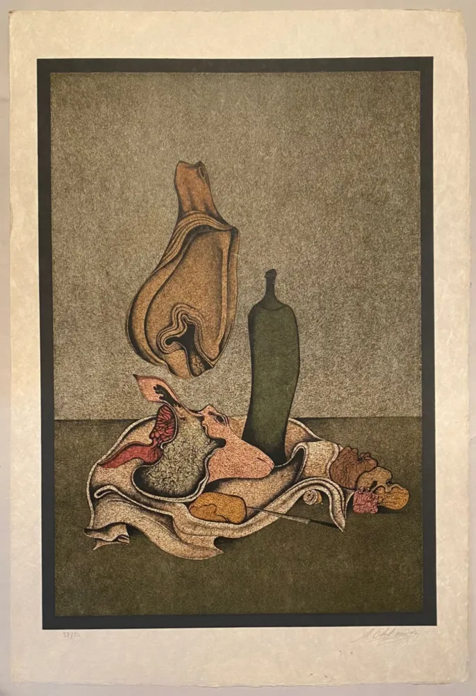 Litografia Chemiakin - Nature morte