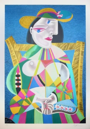 Litografia Chemiakin - Picasso transformation 1