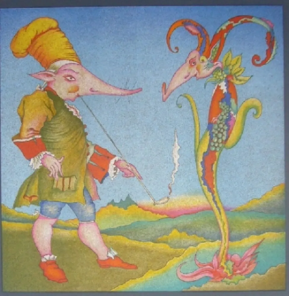 Litografia Chemiakin - Suite Carnaval de Saint Petersbourg 9