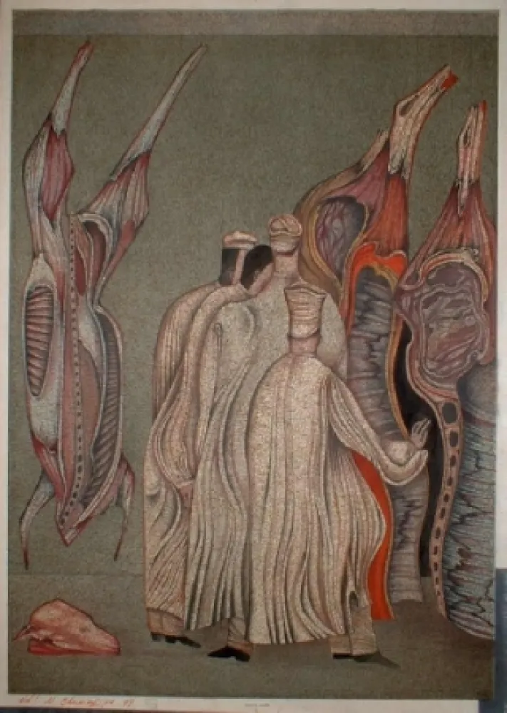 Litografia Chemiakin - Ventre de Paris 2