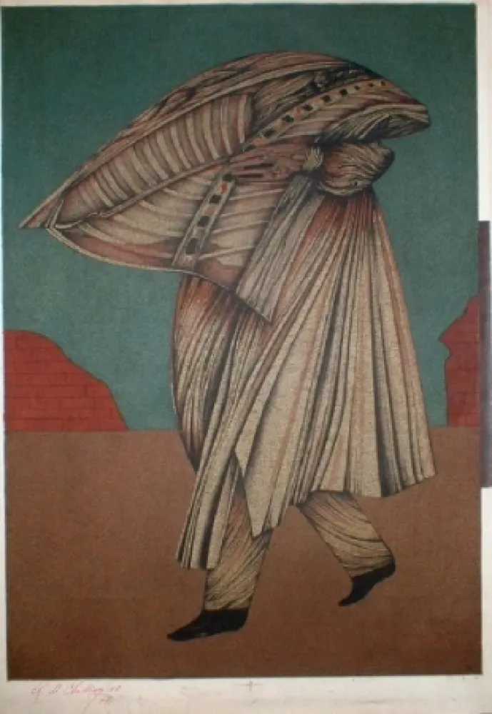 Litografia Chemiakin - Ventre de Paris 4