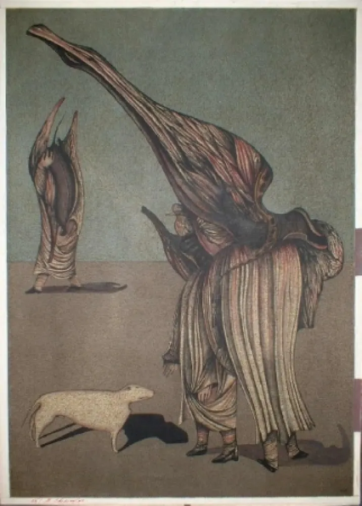 Litografia Chemiakin - Ventre de Paris 6