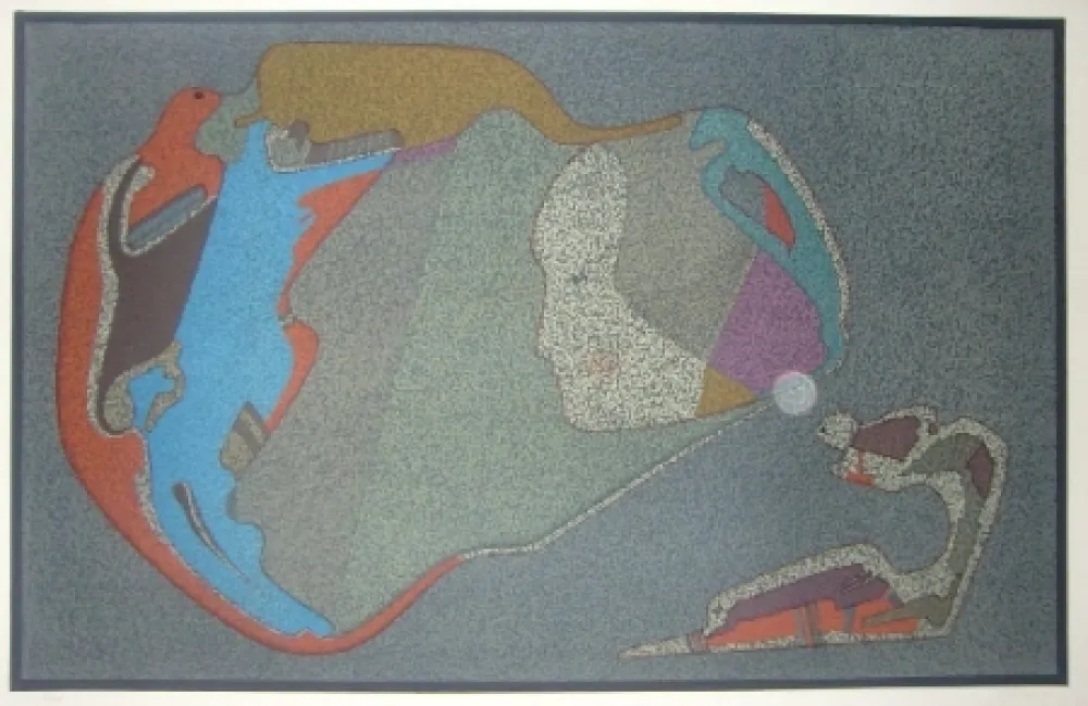 Litografia Chemiakin - Visage monde