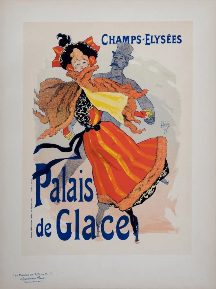 Litografia Cheret - Les Palais de Glace, Les Maitres de L’Affiche