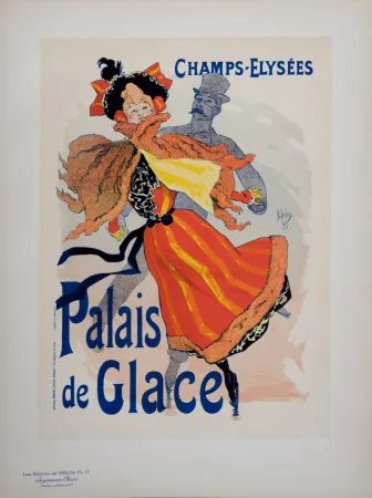 Litografia Cheret - Les Palais de Glace, Les Maitres de L’Affiche