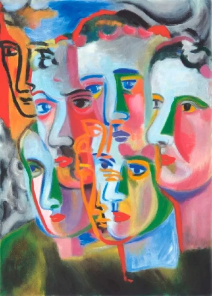 Acquatinta Chia - Enigma dei Volti