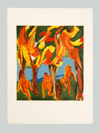 Acquaforte E Acquatinta Chia - Figure nel bosco