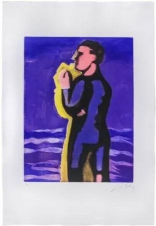 Acquatinta Chia - Il ragazzo e il mare