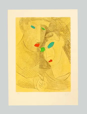 Acquaforte E Acquatinta Chia - Improvvisazioni su Leonardo (D)