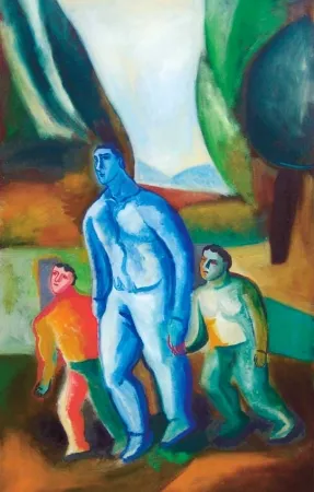 Acquatinta Chia - Padre e figli