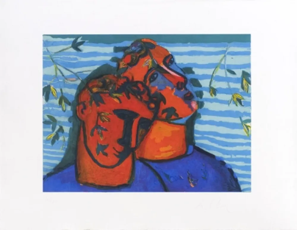 Acquatinta Chia - Scena d'affetto