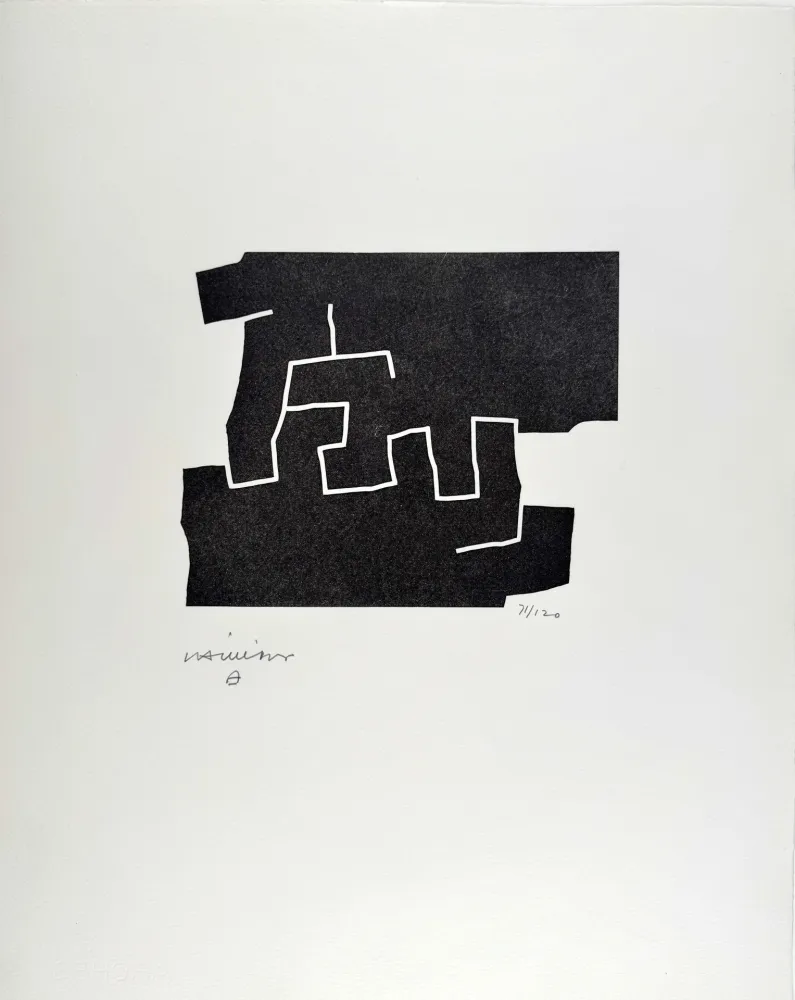 Incisione Su Legno Chillida - 10e anniversaire Fondation Maeght 
