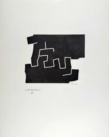 Incisione Su Legno Chillida - 10e anniversaire Fondation Maeght 