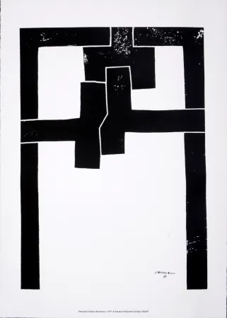 Serigrafia Chillida - (After) Barcelona I, 1971