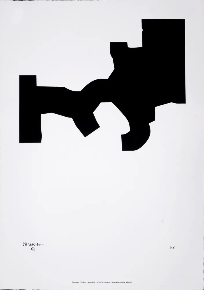 Serigrafia Chillida - (After) Madrid I, 1972