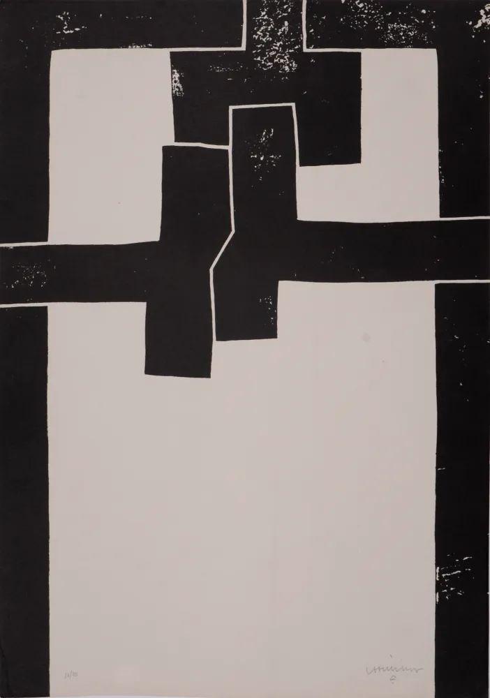 Litografia Chillida - Barcelona I, 1971 - Hand-signed!