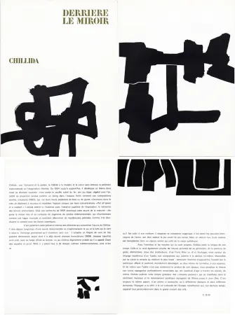 Libro Illustrato Chillida - Derrière le Miroir n° 143 . CHILLIDA . Avril 1964.