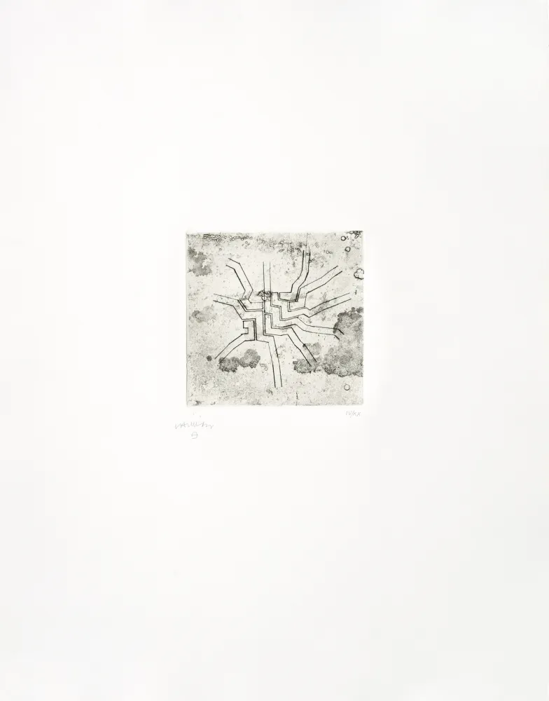 Incisione Chillida - Enda VI 