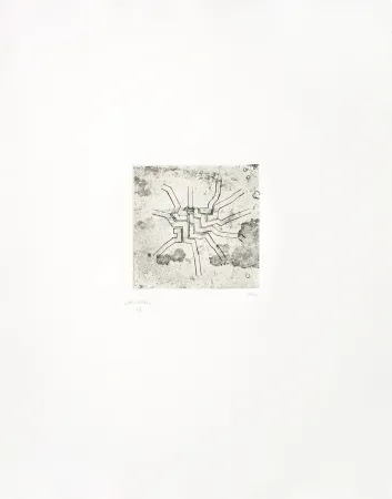 Incisione Chillida - Enda VI 