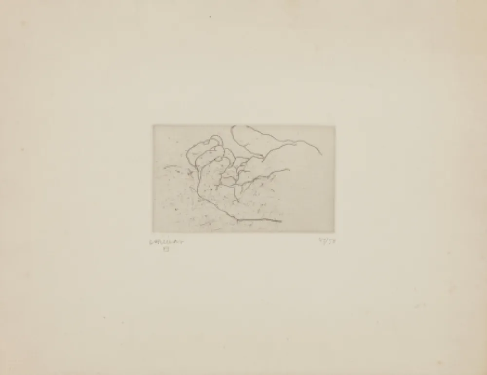 Acquaforte Chillida - Esku IV (Mano IV)