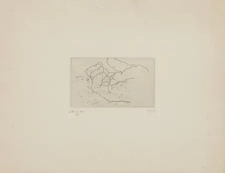 Acquaforte Chillida - Esku IV (Mano IV)