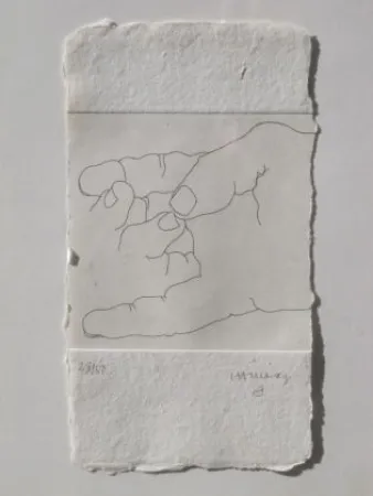 Acquaforte Chillida - ESKU XXVII