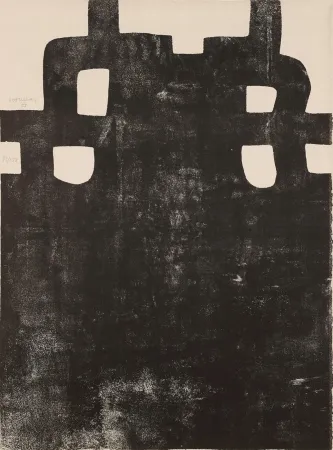Litografia Chillida - Gurutze Gorria III