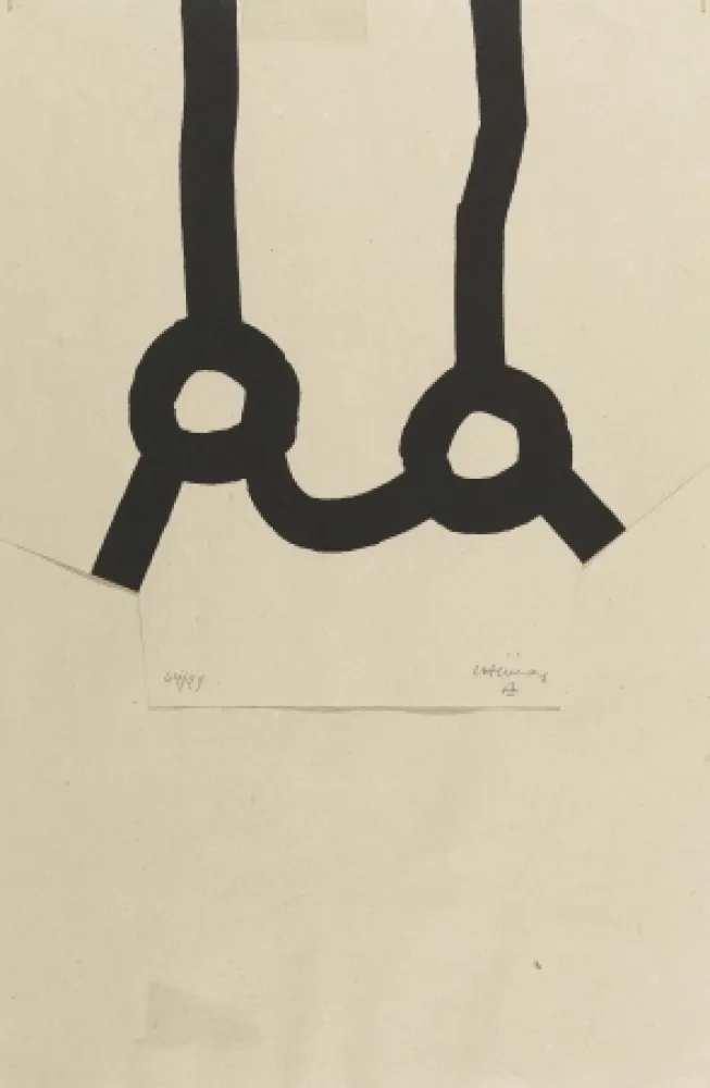 Serigrafia Chillida - Homenaje a Joan Prats