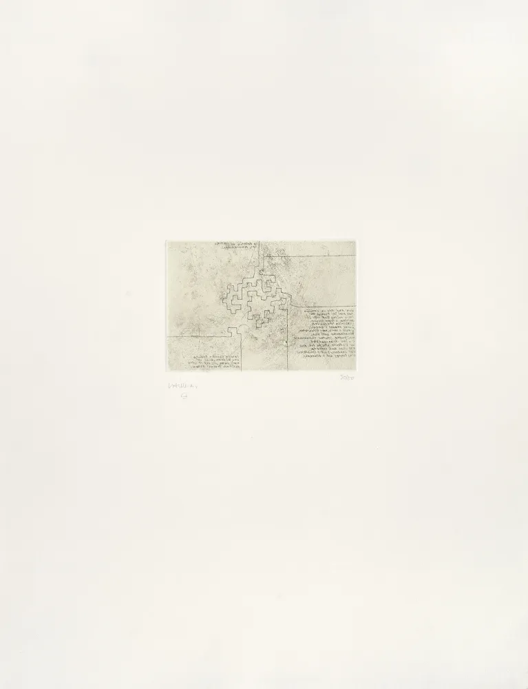 Incisione Chillida - Hommage à Rosalia de Castro 