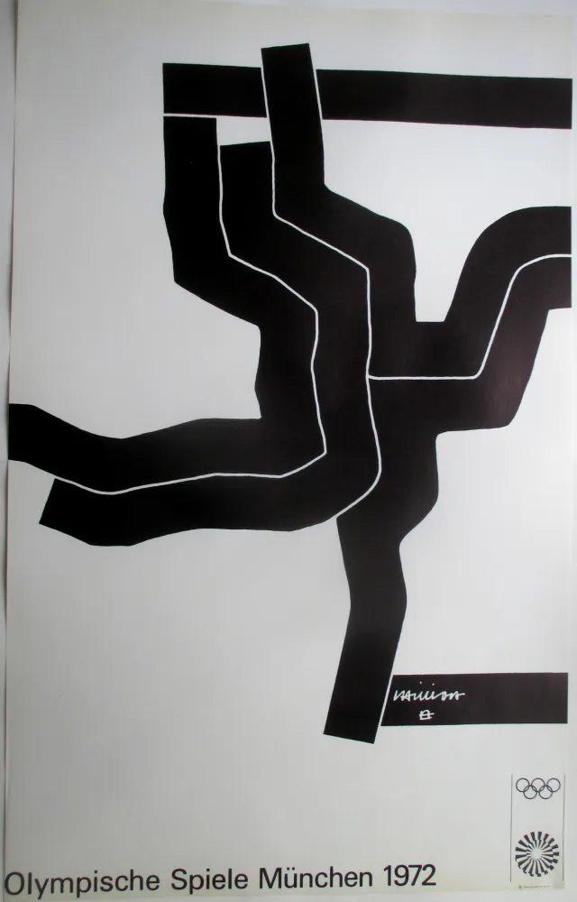 Litografia Chillida - Olympic Games 1972, original lithograph