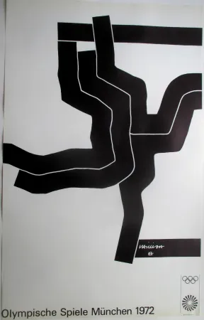 Litografia Chillida - Olympic Games 1972, original lithograph