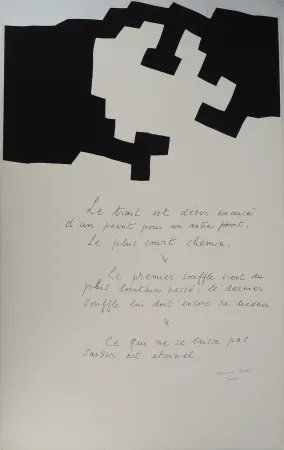Serigrafia Chillida - Placard, le trait est désir exaucé