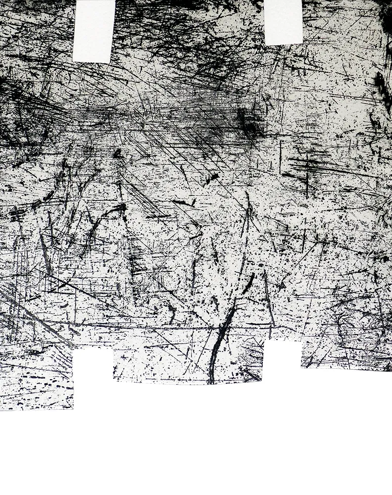 Incisione Chillida - Une helene de vent ou fumee I