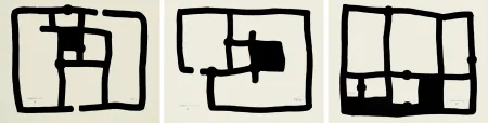 Acquatinta Chillida - Zedatu (I, III y IV)