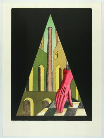 Litografia Chirico (De) - L‘énigme de la fatalité