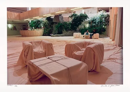 Litografia Christo - Museum Würth Wrapped Chairs