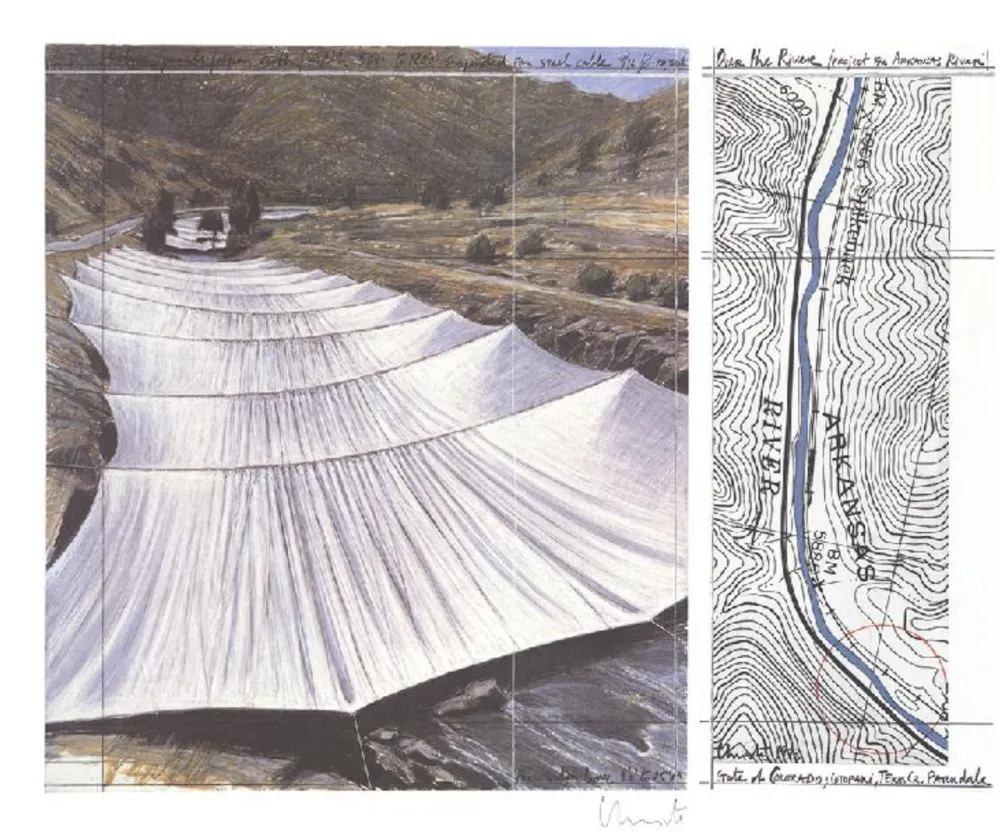Offset Christo - Over The River Project III