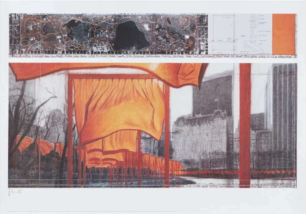 Litografia Christo - The Gates (p)
