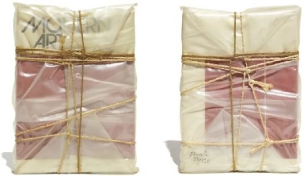 Multiplo Christo - Wrapped Book Modern Art 
