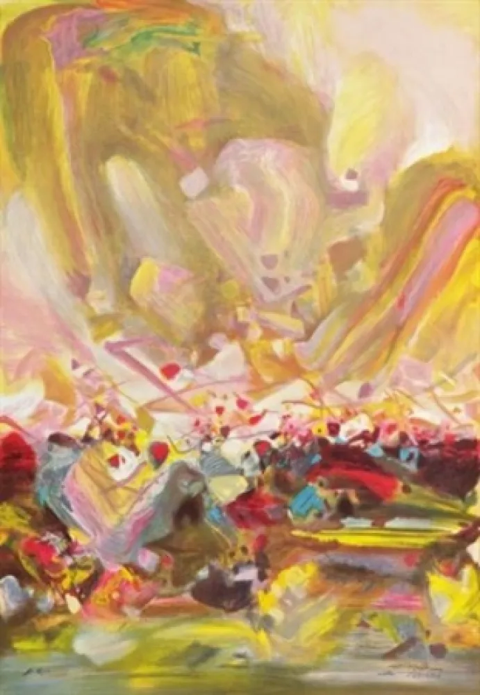 Litografia Chu Teh Chun  - Abstract composition