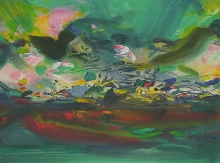 Litografia Chu Teh Chun  - Composition