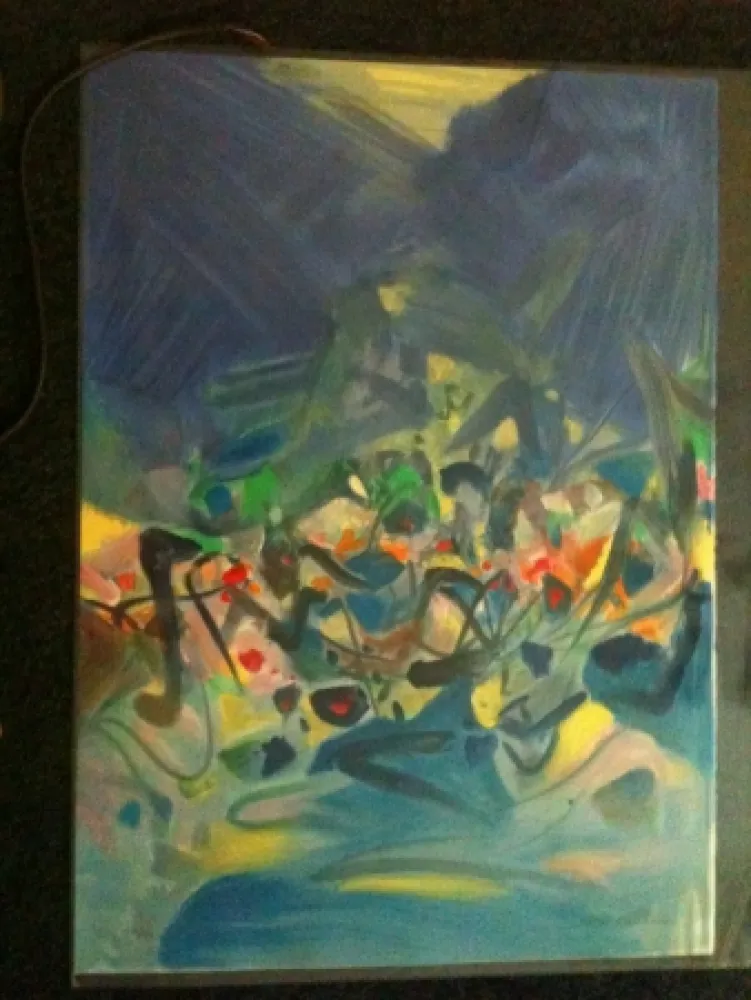 Litografia Chu Teh Chun  - SAISON BLEUE