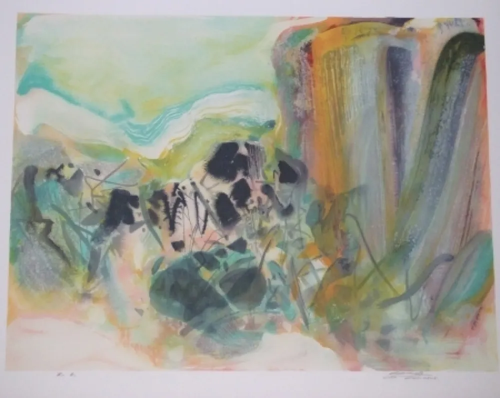 Litografia Chu Teh Chun  - Sans titre VIII