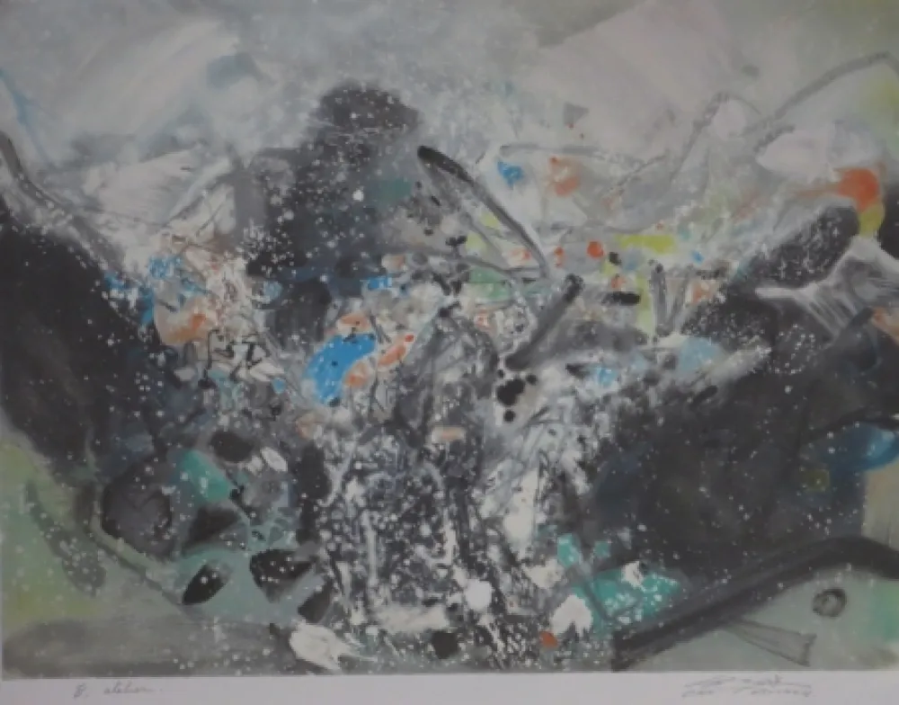 Litografia Chu Teh Chun  - Sans titre XVII