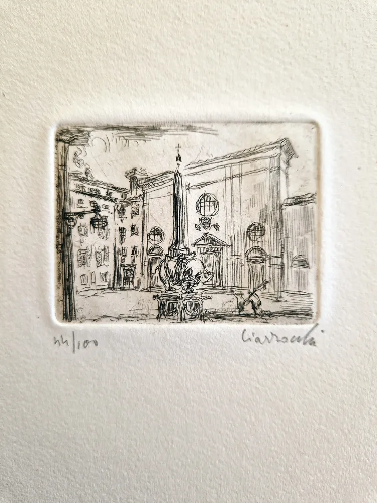 Acquaforte Ciarrocchi - S.Maria Sopra Minerva