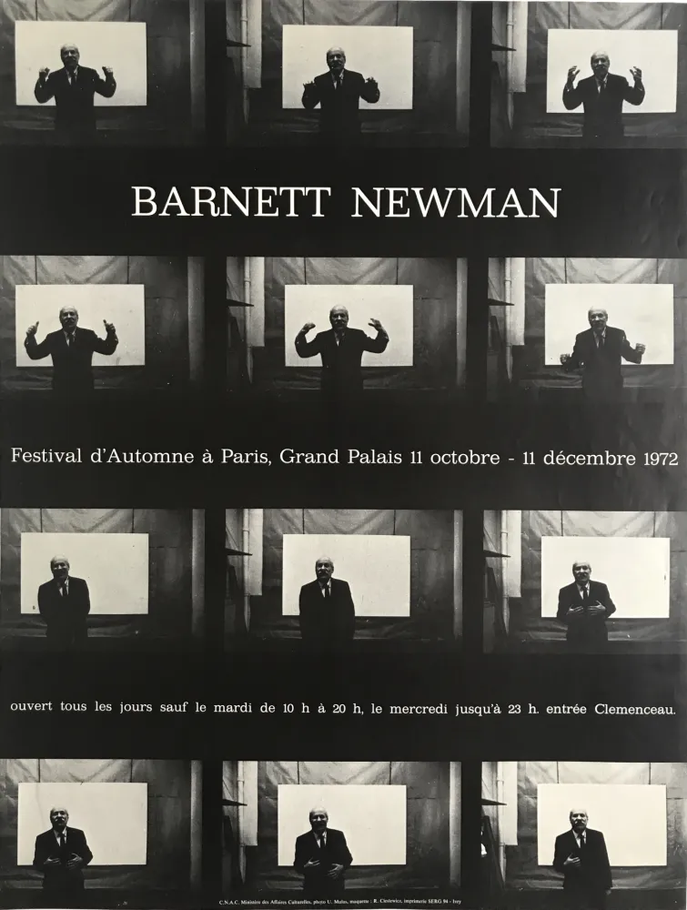 Manifesti Cieslewicz  - Barnett Newman / Festival d’Automne à Paris