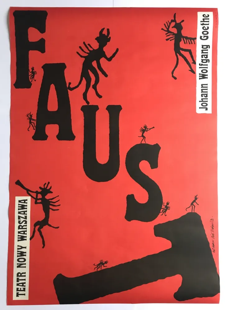 Manifesti Cieslewicz  - Faust, Goethe / Nowy Teatr Warszawa