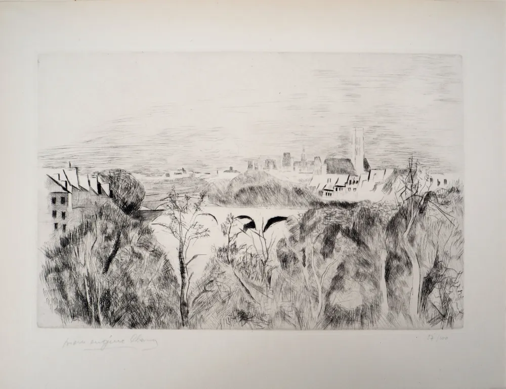 Incisione Clairin - Le Pont Marie